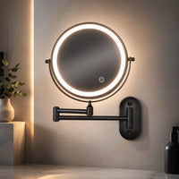LED Wand Make-up Spiegel met Vergroting | Spiegelkrone