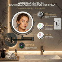 LED Wand Make-up Spiegel met Vergroting | Spiegelkrone