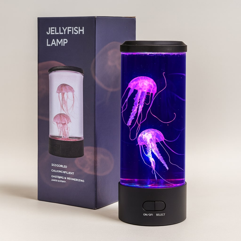 LED Nachtlamp | Bureau lamp met Kwallen Effect | Tafellamp | LichtGolf