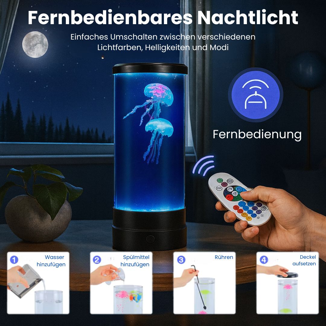 LED Nachtlamp | Bureau lamp met Kwallen Effect | Tafellamp | LichtGolf