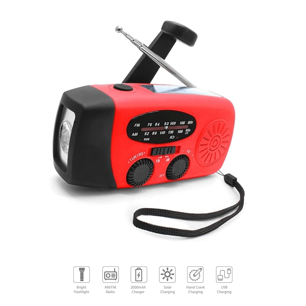Multifunctionele Radio LifeSaver met Handmatige Opwinding