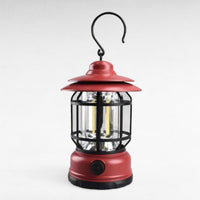 LightMate Oplaadbare Campinglamp – Vintage-Stijl LED met Dimbare Verlichting