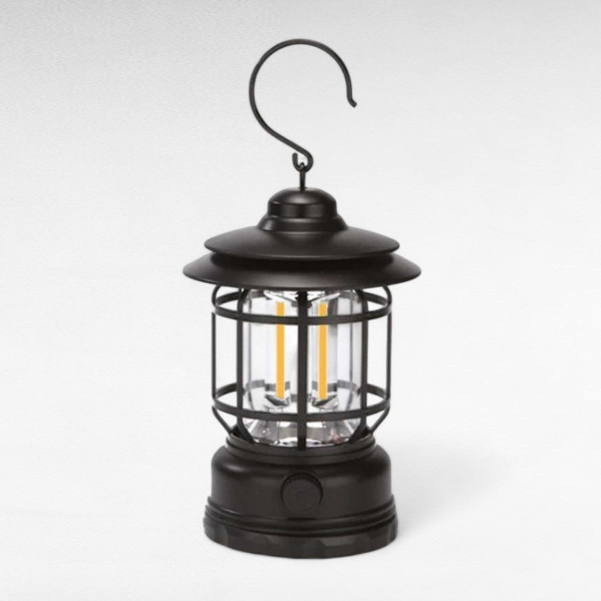 LightMate Oplaadbare Campinglamp – Vintage-Stijl LED met Dimbare Verlichting