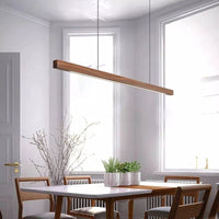 SolaraWood Verstelbare LED Houten Hanglamp Voor Eetkamers