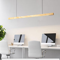 SolaraWood Verstelbare LED Houten Hanglamp Voor Eetkamers