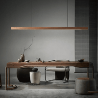 SolaraWood Verstelbare LED Houten Hanglamp Voor Eetkamers