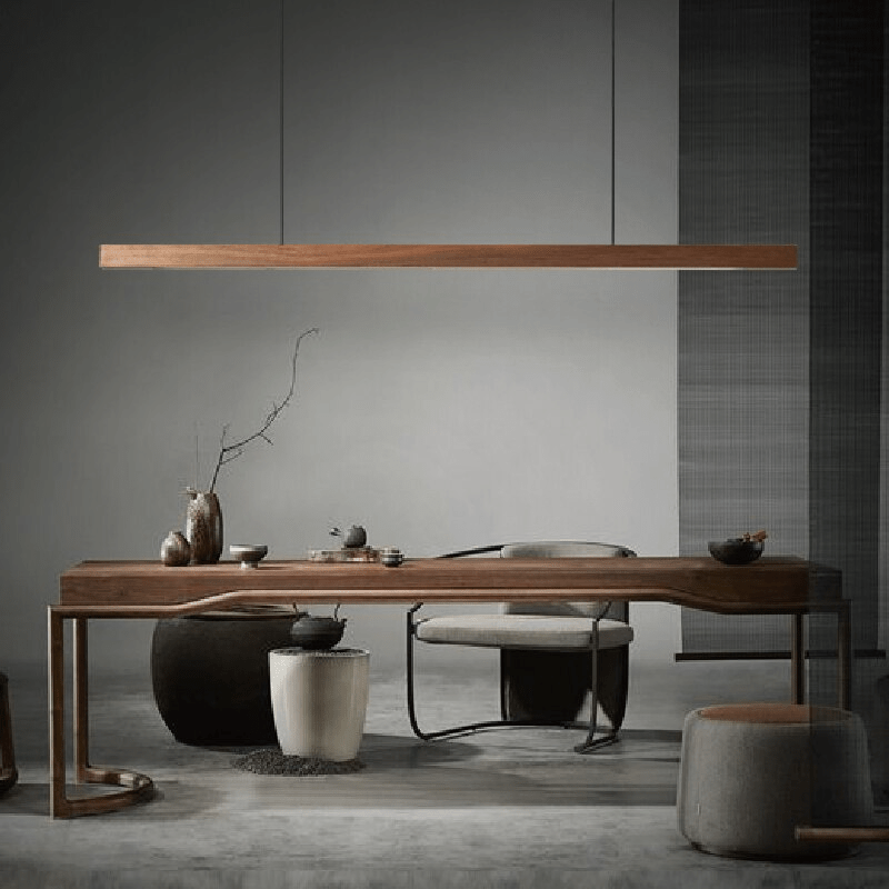 SolaraWood Verstelbare LED Houten Hanglamp Voor Eetkamers