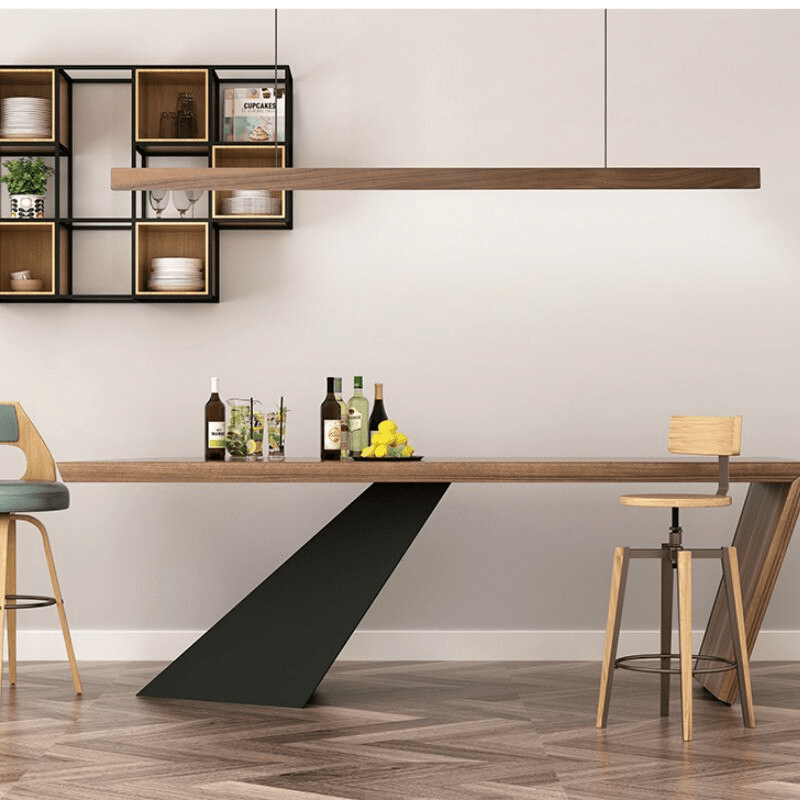 SolaraWood Verstelbare LED Houten Hanglamp Voor Eetkamers