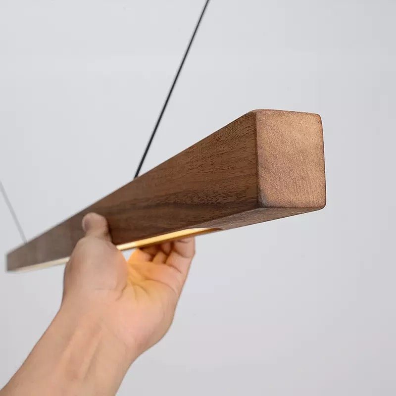 SolaraWood Verstelbare LED Houten Hanglamp Voor Eetkamers