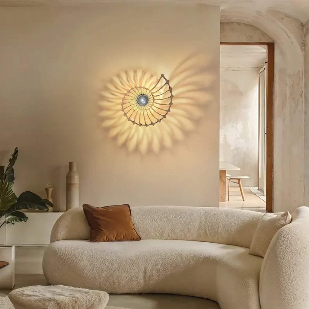 Aegir Nautilus Design Decoratieve LED Wandlamp