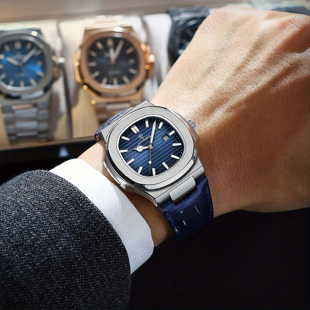Livio – Herenhorloge met quartz uurwerk en krasbestendig Hardlex glas