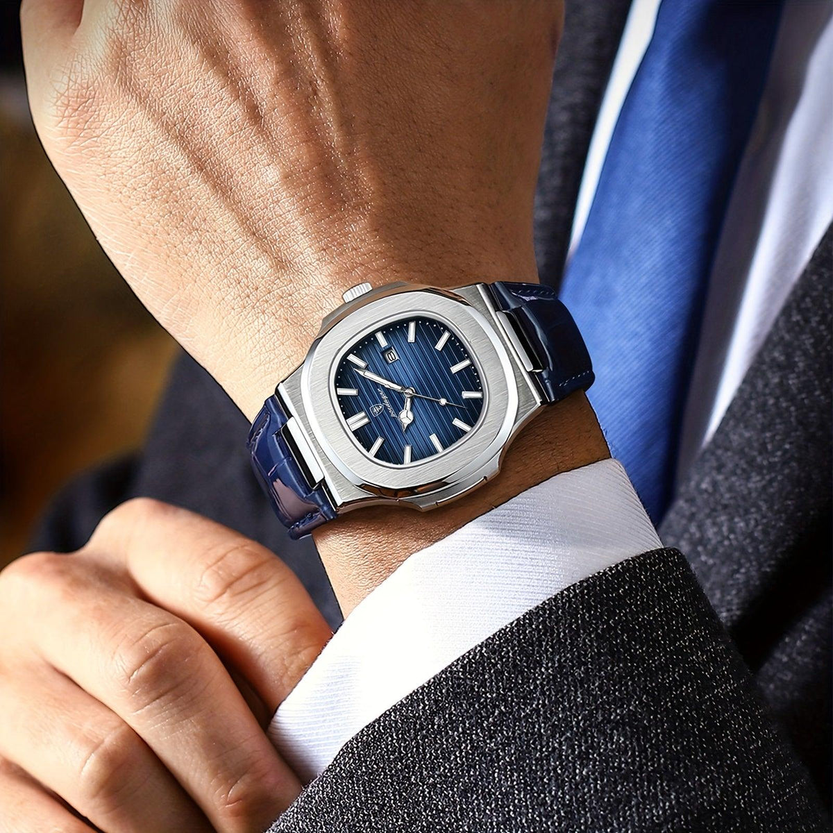 Livio – Herenhorloge met quartz uurwerk en krasbestendig Hardlex glas