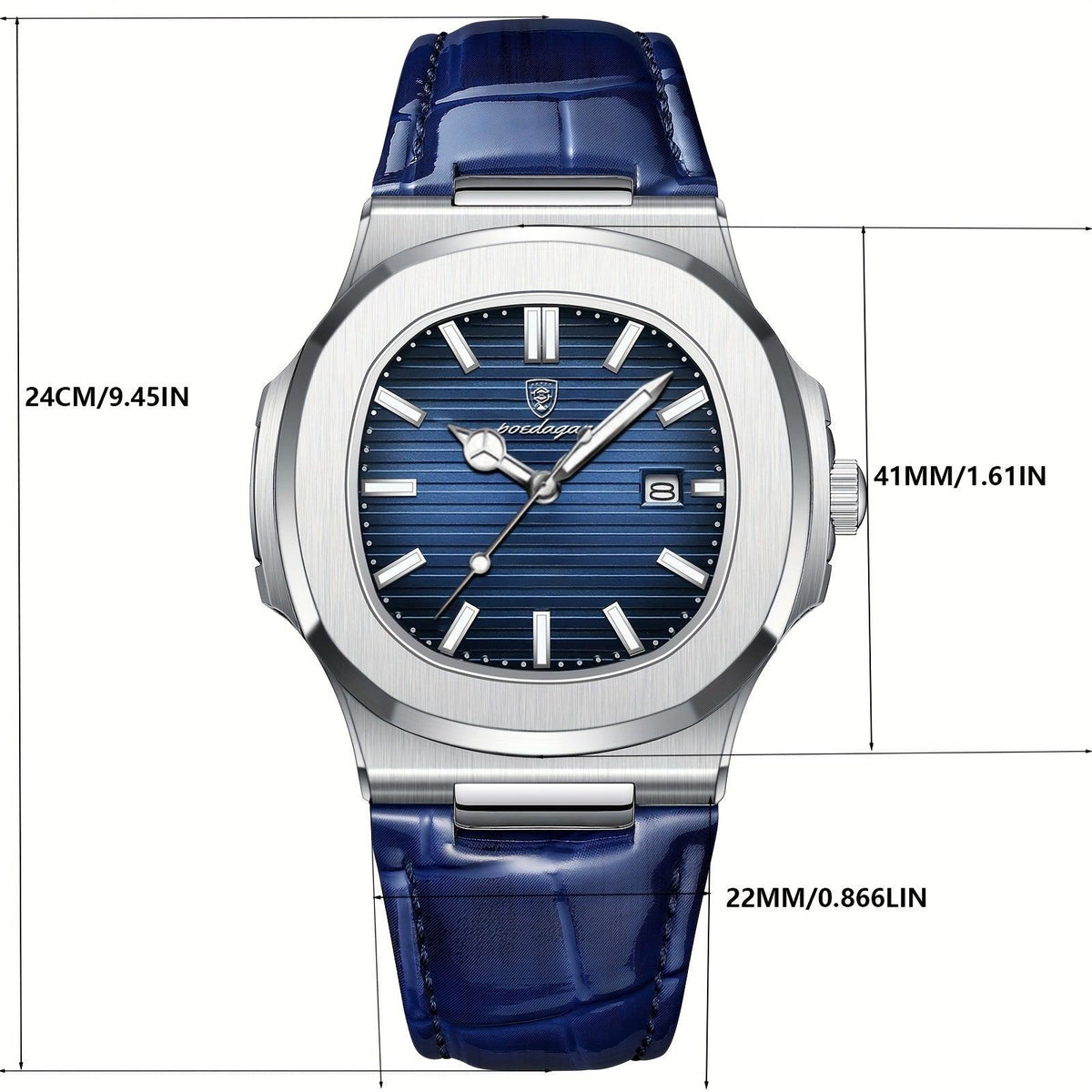 Livio – Herenhorloge met quartz uurwerk en krasbestendig Hardlex glas