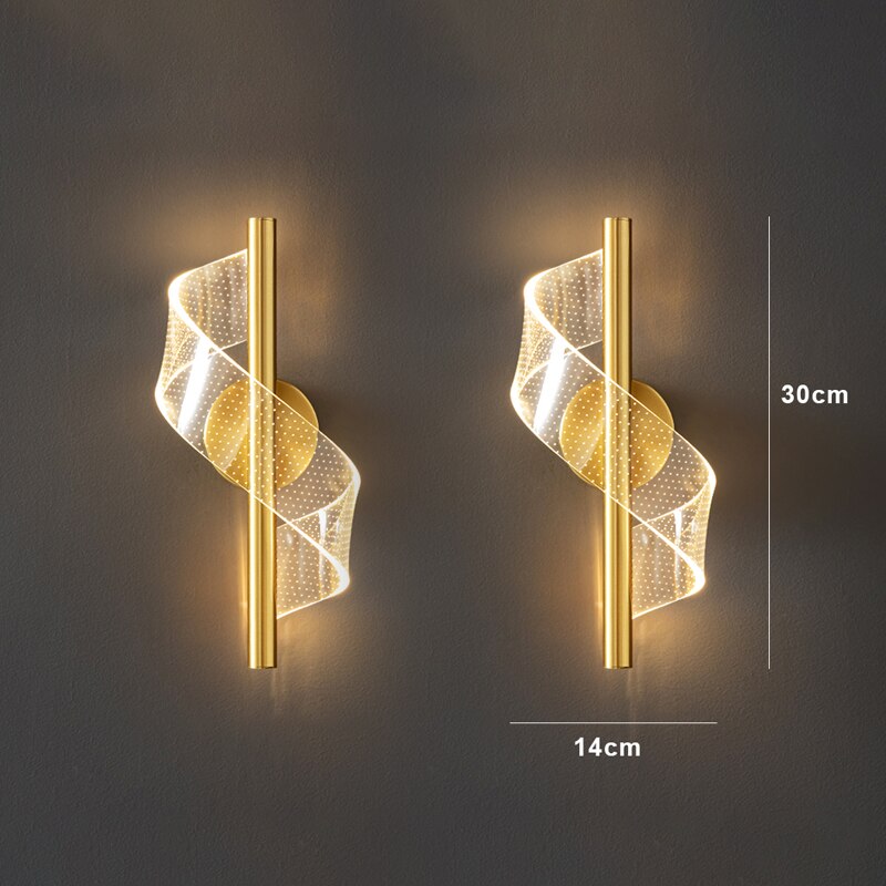 Luxe Wandlamp van Glas - Stijlvolle Glazen Kandelaar LED