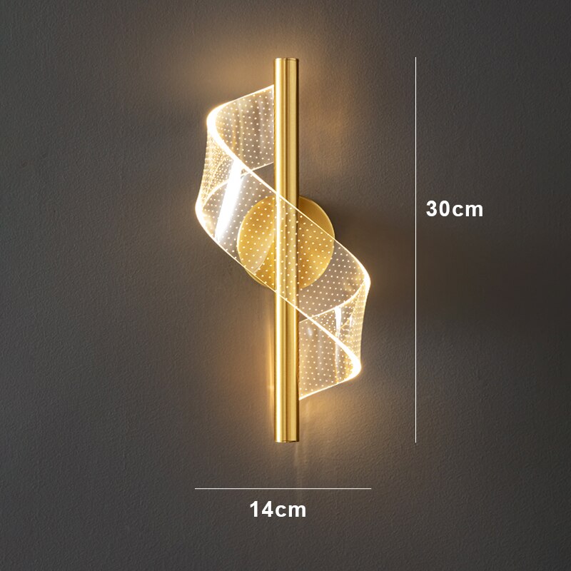 Luxe Wandlamp van Glas - Stijlvolle Glazen Kandelaar LED