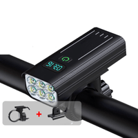 ROADGLOW X – 5000 Lumen Fietslamp met 12 LED's en oplaadbare USB-C-accu