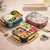 Lunchbox | Thermobakjes voor eten | Roestvrijstalen lunchbox met vakjes | Warmhoudbak | Esskraft
