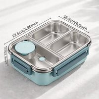 Lunchbox | Thermobakjes voor eten | Roestvrijstalen lunchbox met vakjes | Warmhoudbak | Esskraft
