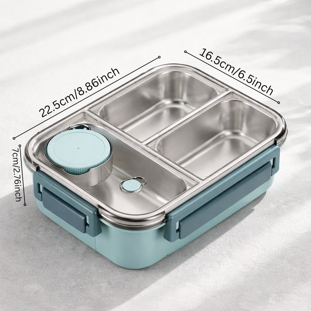 Lunchbox | Thermobakjes voor eten | Roestvrijstalen lunchbox met vakjes | Warmhoudbak | Esskraft