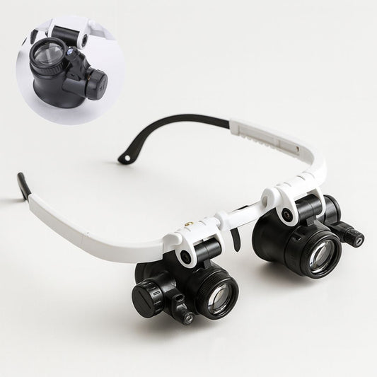 Loepbril met licht en 8x, 15x & 23x vergroting | ZoomZicht
