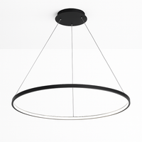 Lustre design met LED-hangringen Deco