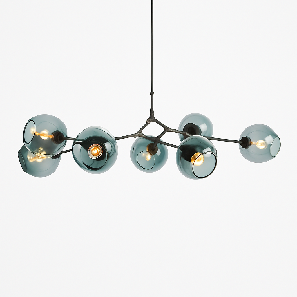 Luxe LED-design met metalen takken en glazen bollen Beans