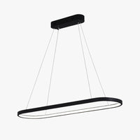 Lustre LED design hanglamp in afgerond aluminium