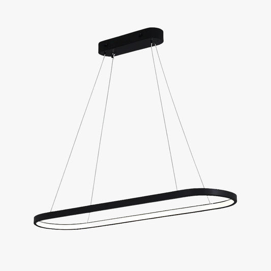 Lustre LED design hanglamp in afgerond aluminium