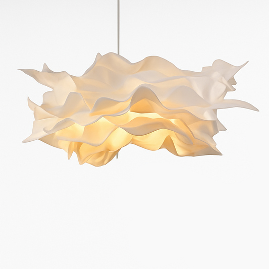 Witte papieren design bloem kroonluchters