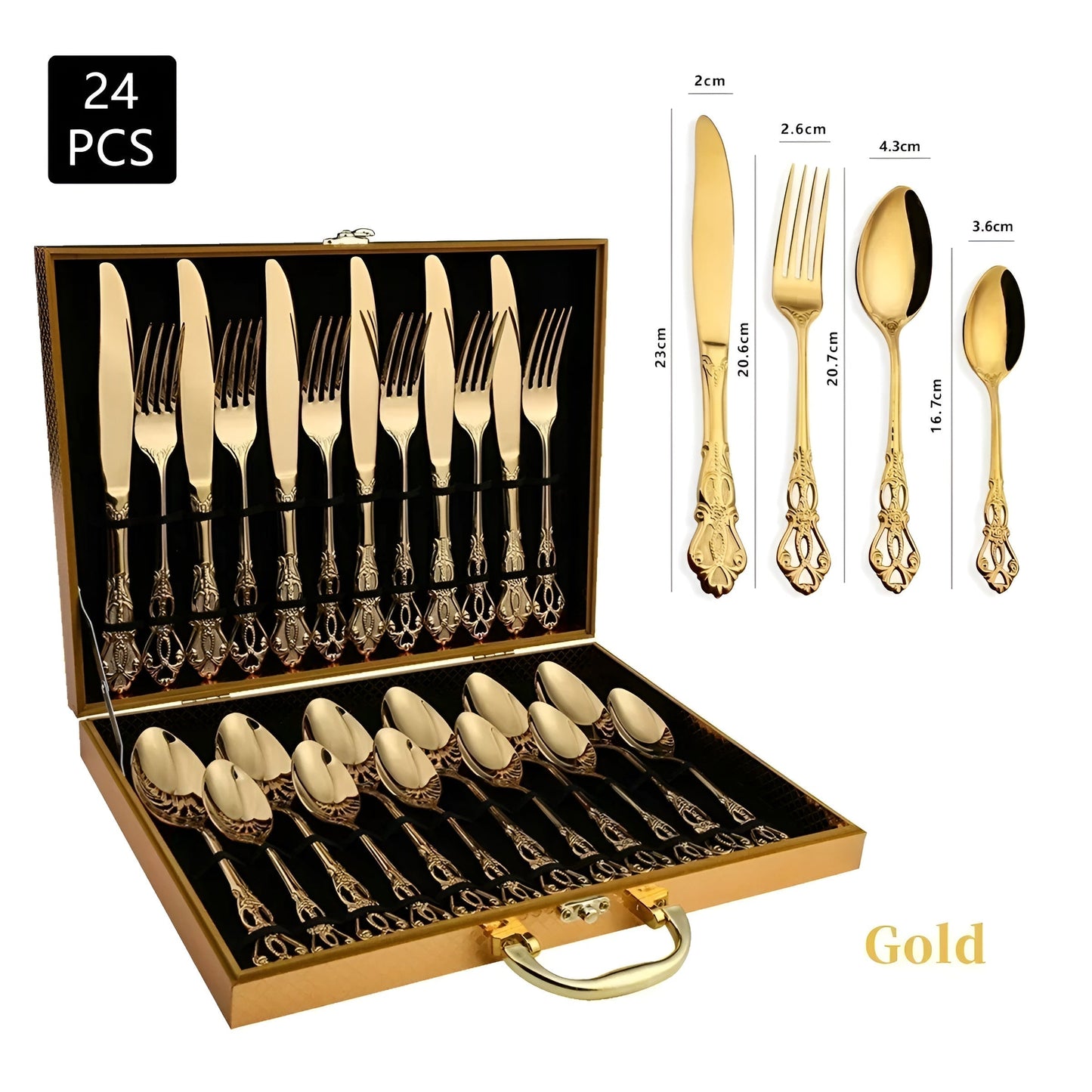 Skanto | RoyalCutlery Bestekset | Roestvrij Staal | 24 Delen
