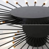 Wesley Plafonnier Vuurwerk Artistiek Zwart/Goud