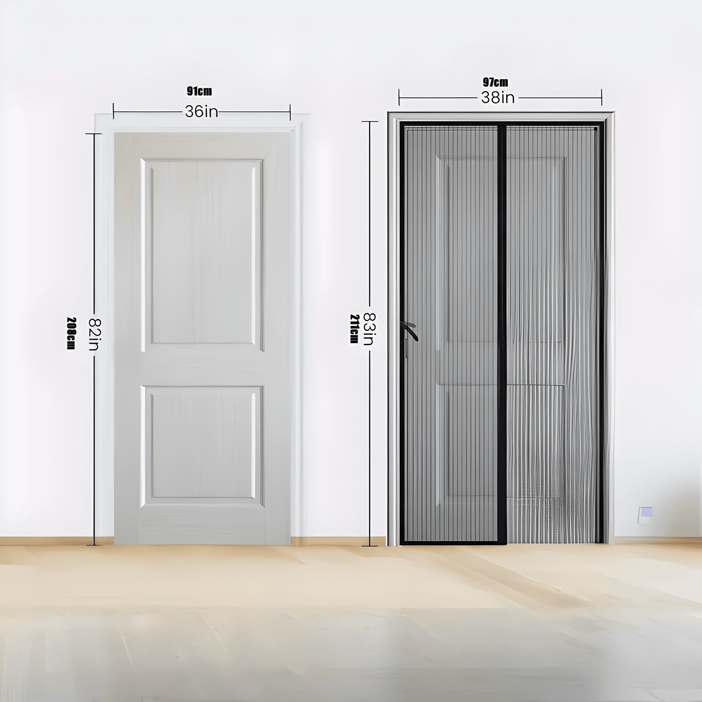 Magnetisch Muggennet Voor Deur – Zelfsluitend | Huisdiervriendelijk