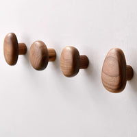 Houten Wandhaken Set Ronde Vorm Wandgemonteerde Jashaken
