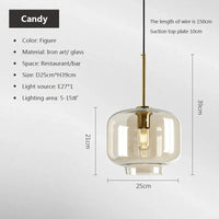 Nyomi Glas Hanglamp