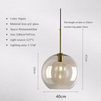 Nyomi Glas Hanglamp