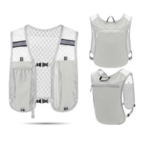 Hardloopvest met waterfleshouder, reflectie en telefoonvak