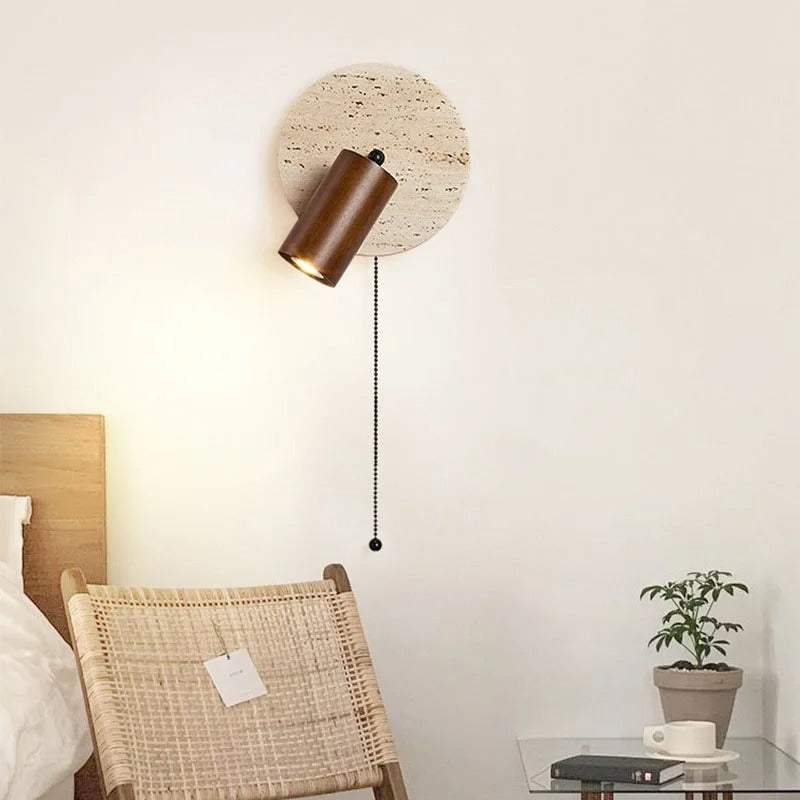 Travertine Moderne Rotatable Bedlamp Wandlamp