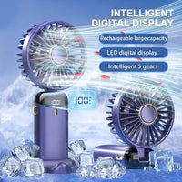 5000mAh Draagbare Opladbare Ventilator