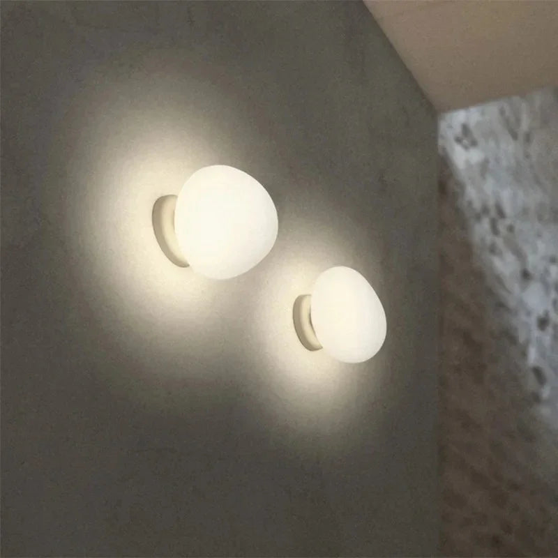 Abby Glazen Ei Wandlamp
