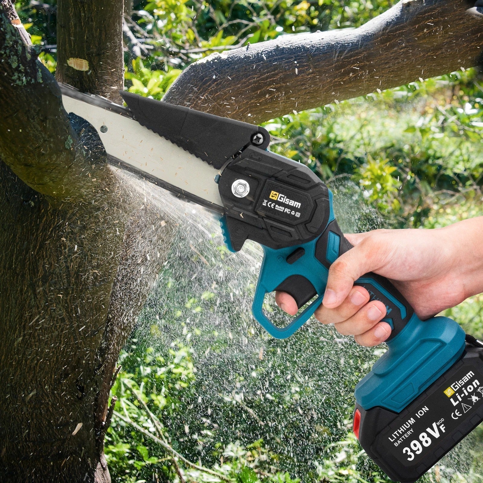 Skanto | SharpCut 6” Draadloze Kettingzaag | Krachtig en Ergonomisch | Lichtgewicht