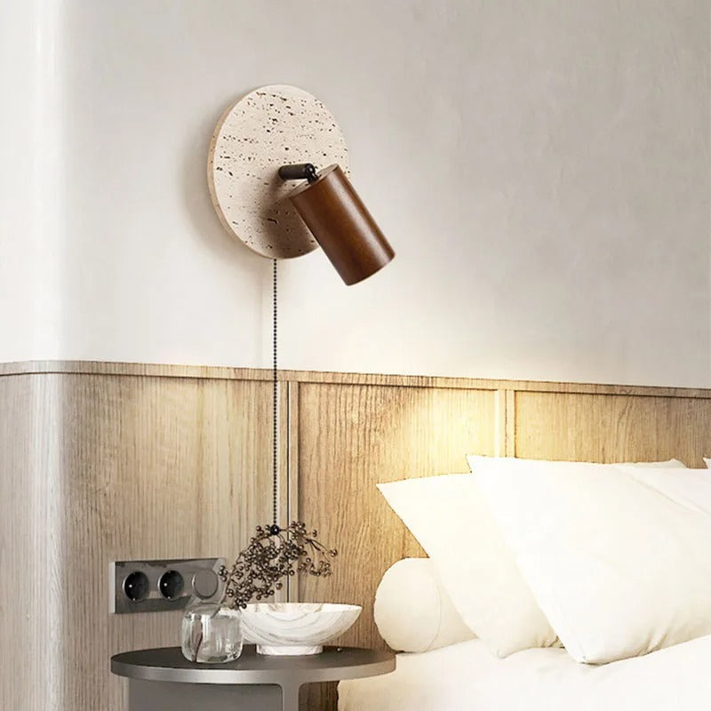 Travertine Moderne Rotatable Bedlamp Wandlamp