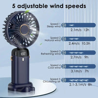 5000mAh Draagbare Opladbare Ventilator