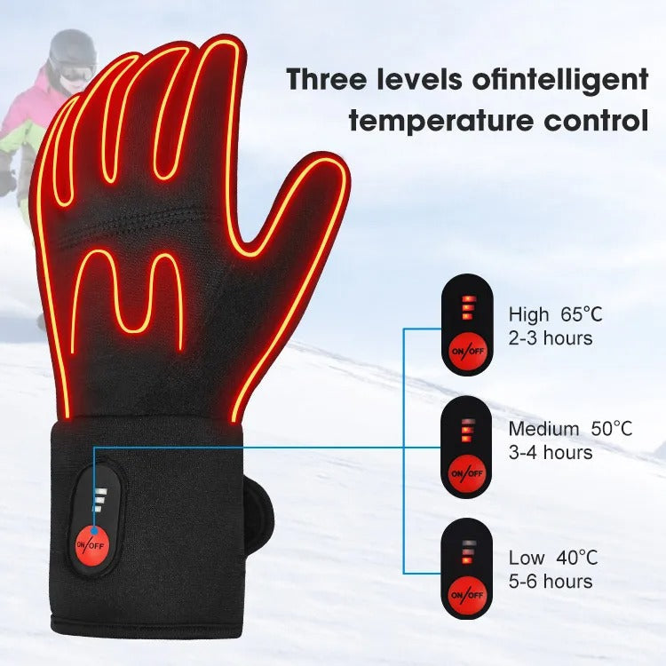 Ultradunne, verwarmde en ademende unisex handschoenen - Directe warmte