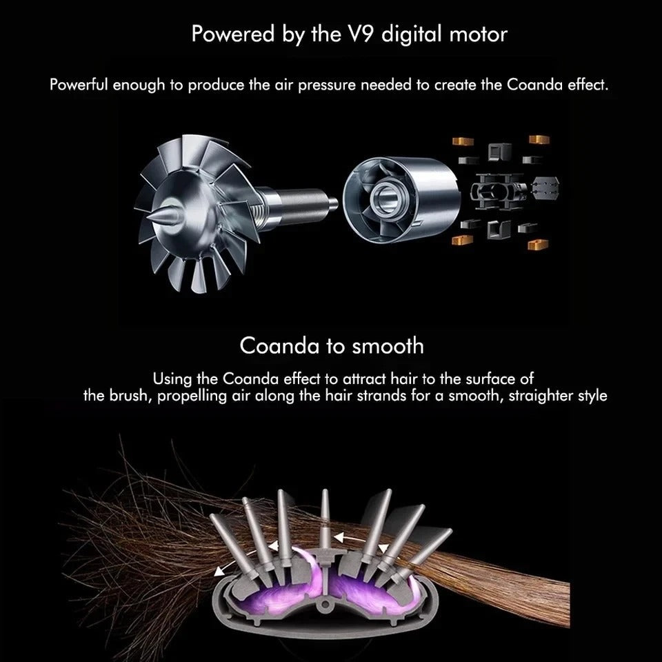 Glossify 5-in-1 haarstyler | 1000 W föhnborstel met ionentechnologie
