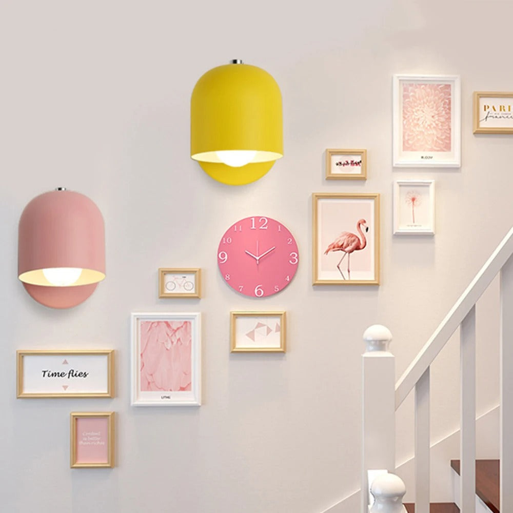 Moderne Macaron Aisle Minimalistische Wandlamp