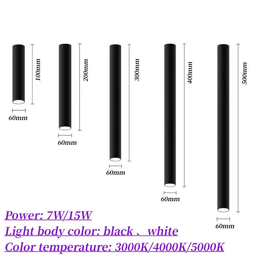 Carly White LED Opbouwspot
