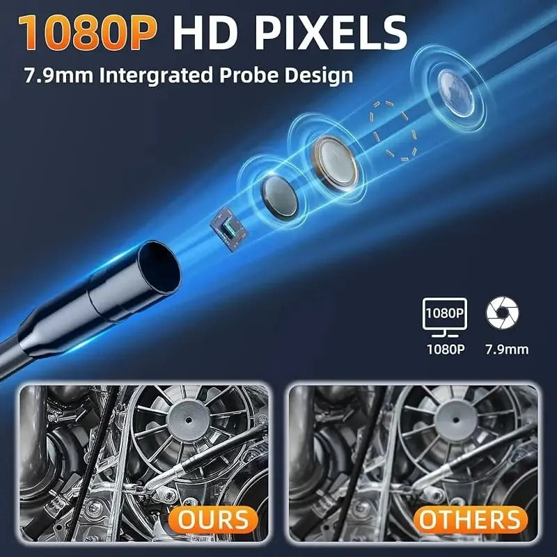Skanto | Industrieel Endoscoop Inspectiecamera – 1080P HD met 4,3 inch scherm Verstelbare lens