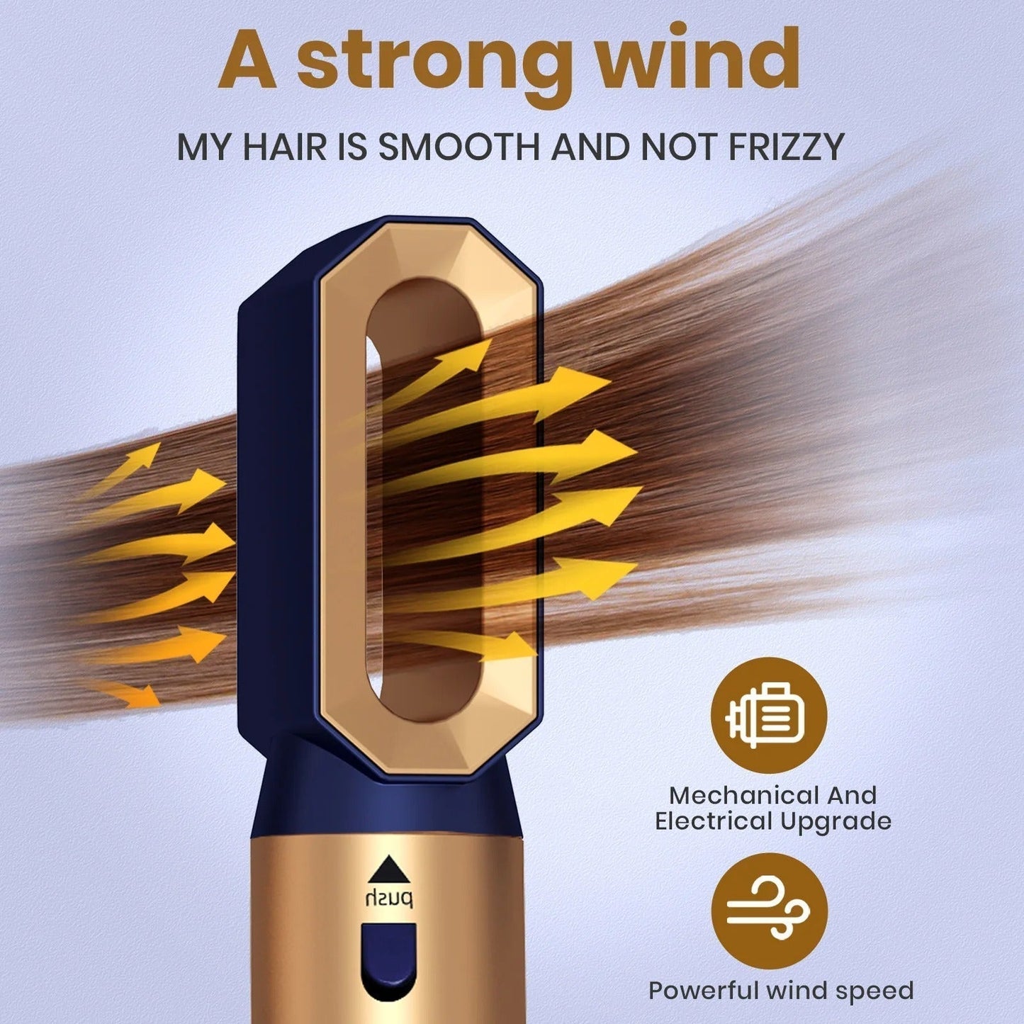 Glossify 5-in-1 haarstyler | 1000 W föhnborstel met ionentechnologie