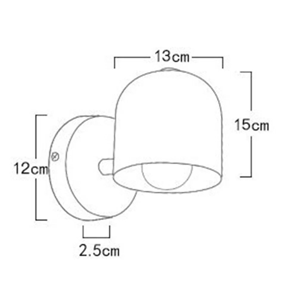 Moderne Macaron Aisle Minimalistische Wandlamp