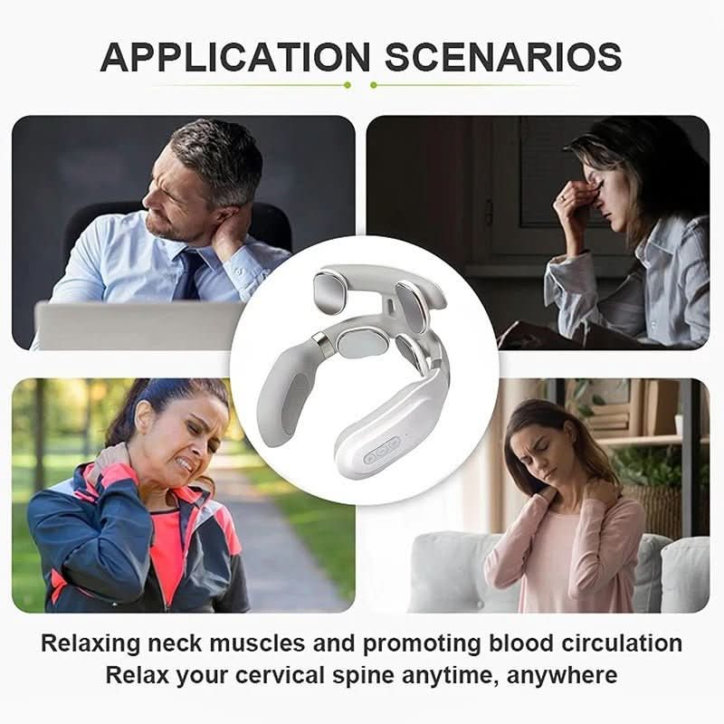 Luxe Nekmassager – 4-in-1 Nekmassage-apparaat met Warmte & Vibratie
